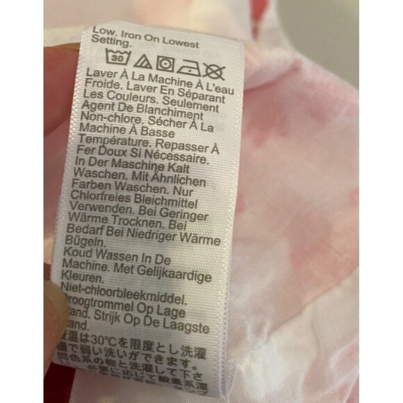 J.Crew Reimagined Flare Skirt Short Red White Floral Smocked Waist Cotton Large - Picture 4 of 9